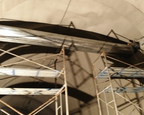 静兴高速隧道防火门、防火卷帘施工现场